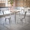 Flash Furniture 23.75 SQ Dining Table Brown Poly Top/Silver Frame JJ-T14619-60-BRSL-GG - alternate 10